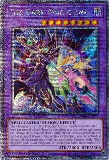 The Dark Magicians Quarter Century Secret Rare Quarter Century Stampede Yu-Gi-Oh! card