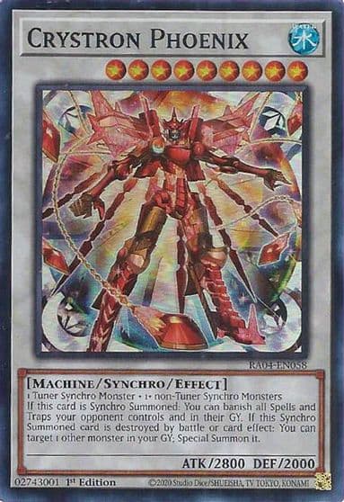 Crystron Phoenix Quarter Century Stampede Yu-Gi-Oh! card