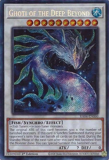 Ghoti of the Deep Beyond Secret Rare Quarter Century Stampede Yu-Gi-Oh! card