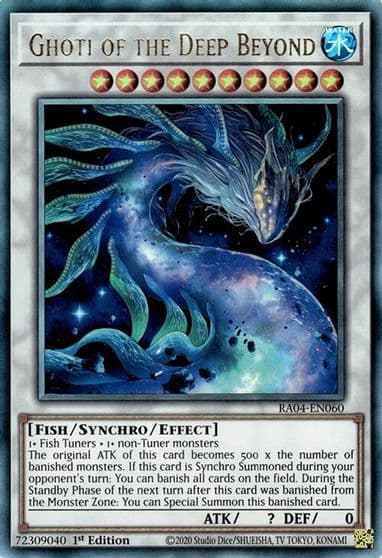 Ghoti of the Deep Beyond PUR Quarter Century Stampede Yu-Gi-Oh! card