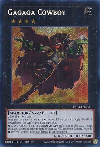 Gagaga Cowboy Secret Rare Quarter Century Stampede Yu-Gi-Oh! card