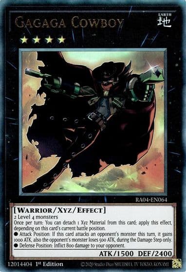 Gagaga Cowboy PUR Quarter Century Stampede Yu-Gi-Oh! card