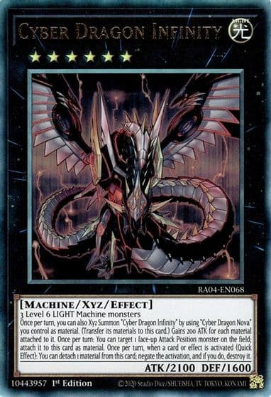 Cyber Dragon Infinity PUR Quarter Century Stampede Yu-Gi-Oh! card