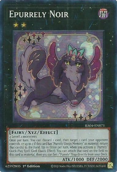 Epurrely Noir Quarter Century Stampede Yu-Gi-Oh! card