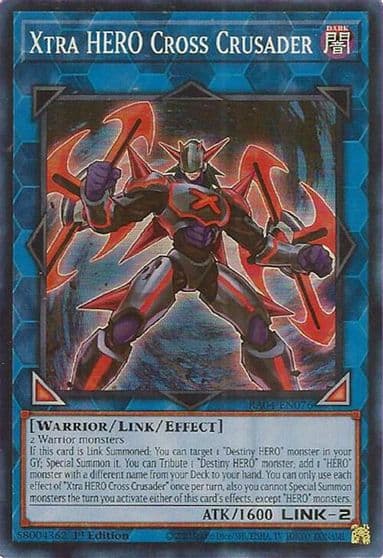 Xtra HERO Cross Crusader Quarter Century Stampede Yu-Gi-Oh! card