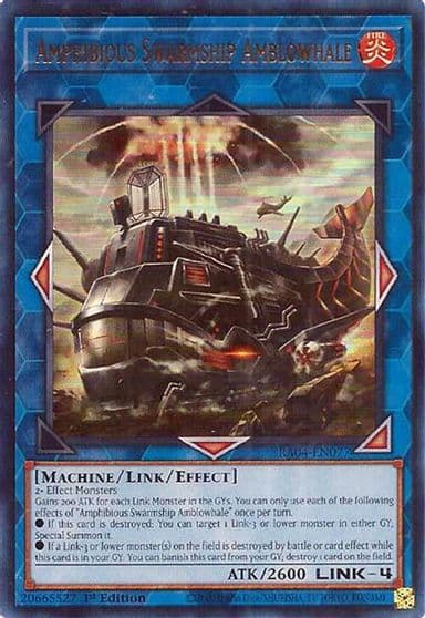 Amphibious Swarmship Amblowhale UR Quarter Century Stampede Yu-Gi-Oh! card