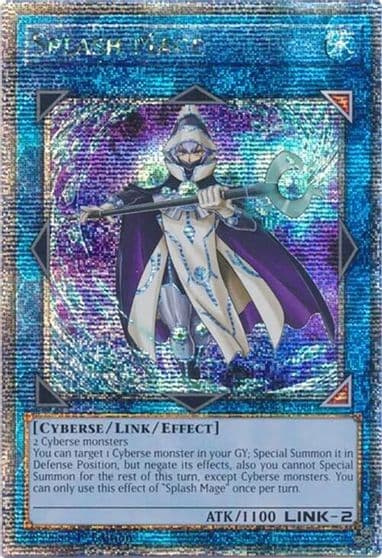 Splash Mage Quarter Century Secret Rare Quarter Century Stampede Yu-Gi-Oh! card