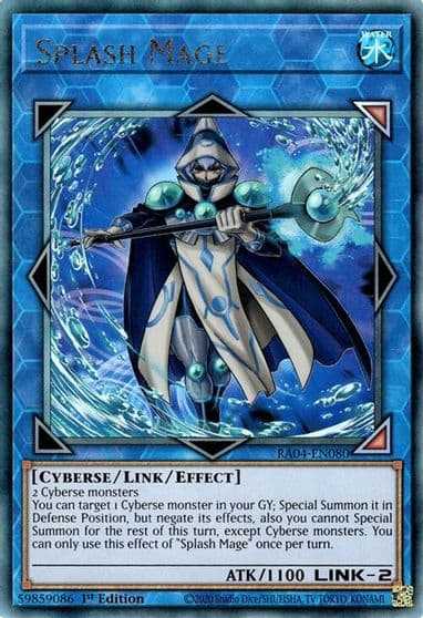 Splash Mage PUR Quarter Century Stampede Yu-Gi-Oh! card