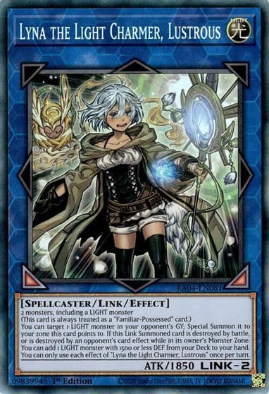 Lyna the Light Charmer Lustrous PCR Quarter Century Stampede Yu-Gi-Oh! card