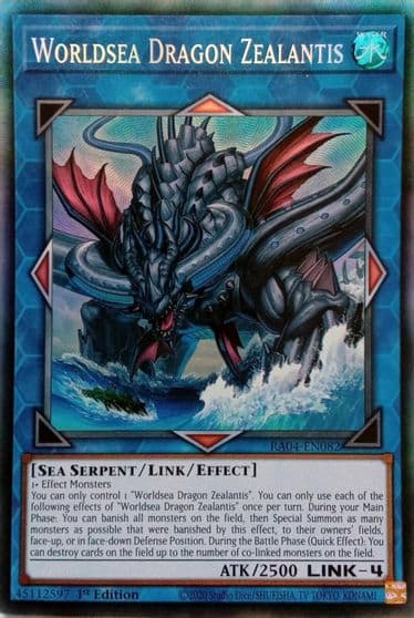 Worldsea Dragon Zealantis PCR Quarter Century Stampede Yu-Gi-Oh! card