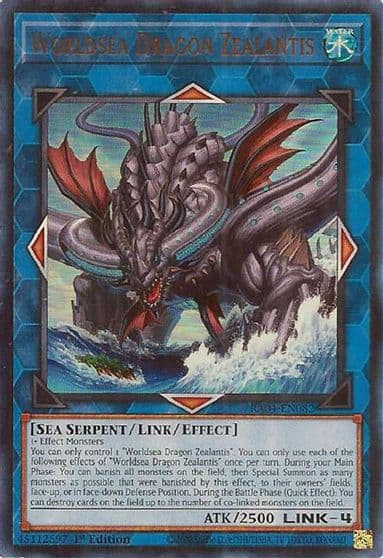 Worldsea Dragon Zealantis UR Quarter Century Stampede Yu-Gi-Oh! card
