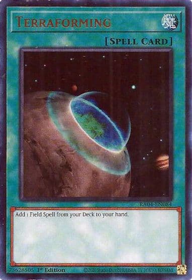 Terraforming UR Quarter Century Stampede Yu-Gi-Oh! card