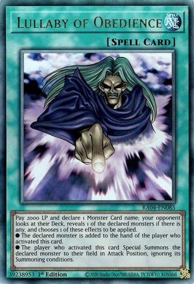 Lullaby of Obedience PUR Quarter Century Stampede Yu-Gi-Oh! card