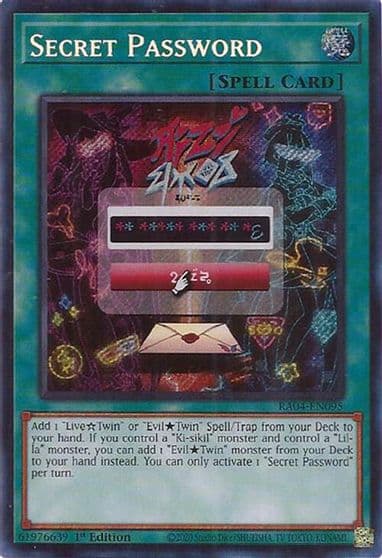 Secret Password Secret Rare Quarter Century Stampede Yu-Gi-Oh! card