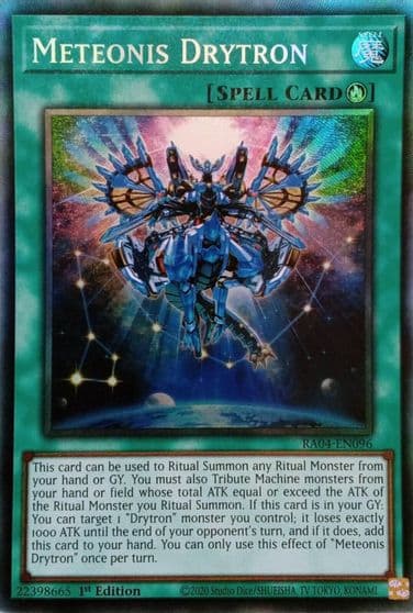 Meteonis Drytron PCR Quarter Century Stampede Yu-Gi-Oh! card