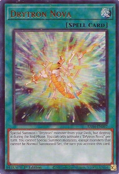 Drytron Nova UR Quarter Century Stampede Yu-Gi-Oh! card