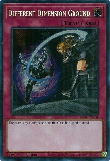 Different Dimension Ground Secret Rare Quarter Century Stampede Yu-Gi-Oh! card