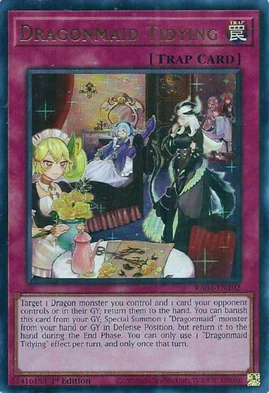 Dragonmaid Tidying UR Quarter Century Stampede Yu-Gi-Oh! card