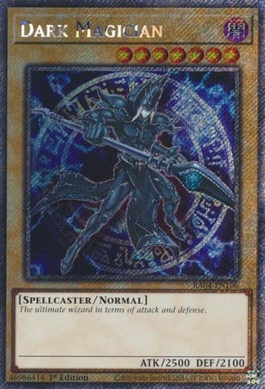 Dark Magician 7th Art Platinum Secret Rare Quarter Century Stampede Yu-Gi-Oh! card