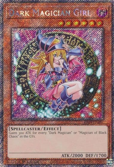 Dark Magician Girl 3rd Art Platinum Secret Rare Quarter Century Stampede Yu-Gi-Oh! card