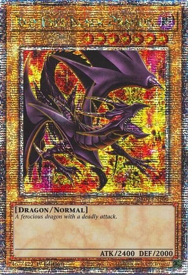Red Eyes Black Dragon 8th Art Quarter Century Secret Rare Quarter Century Stampede Yu-Gi-Oh! card