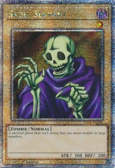 Skull Servant Quarter Century Secret Rare Quarter Century Stampede Yu-Gi-Oh! card