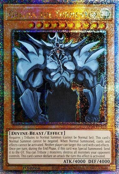 Obelisk the Tormentor Quarter Century Secret Rare Quarter Century Stampede Yu-Gi-Oh! card