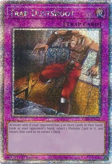 Trap Dustshoot Quarter Century Secret Rare Quarter Century Stampede Yu-Gi-Oh! card