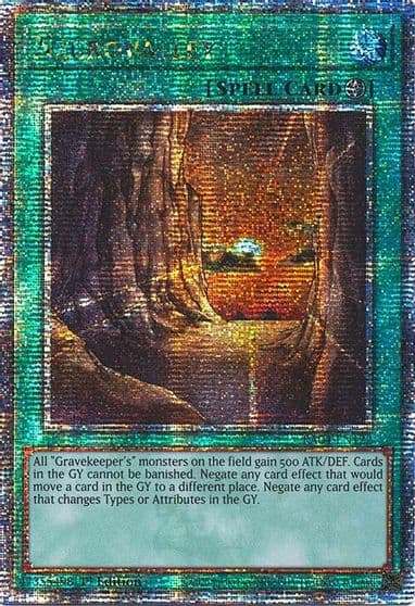 Necrovalley Quarter Century Secret Rare Quarter Century Stampede Yu-Gi-Oh! card