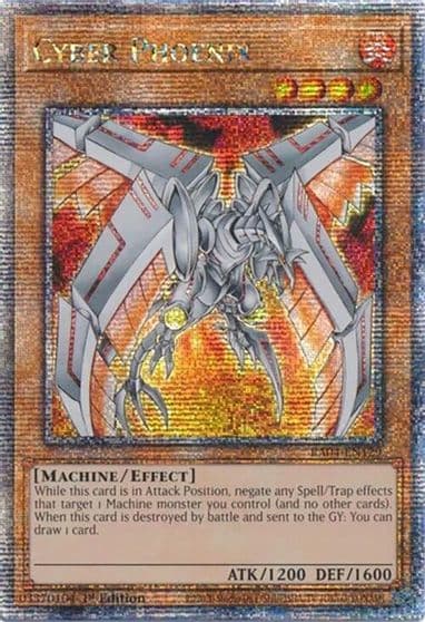 Cyber Phoenix Quarter Century Secret Rare Quarter Century Stampede Yu-Gi-Oh! card