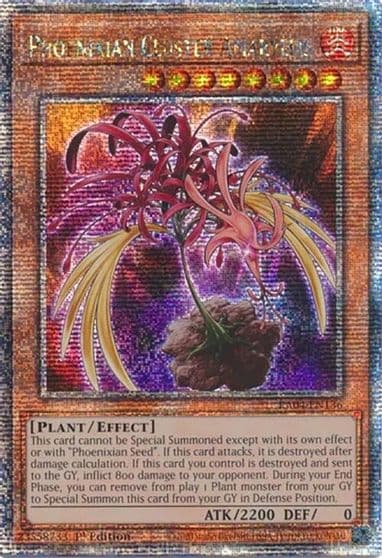 Phoenixian Cluster Amaryllis Quarter Century Secret Rare Quarter Century Stampede Yu-Gi-Oh! card