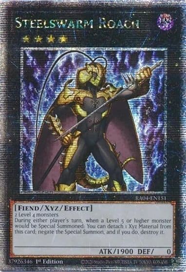 Steelswarm Roach Quarter Century Secret Rare Quarter Century Stampede Yu-Gi-Oh! card