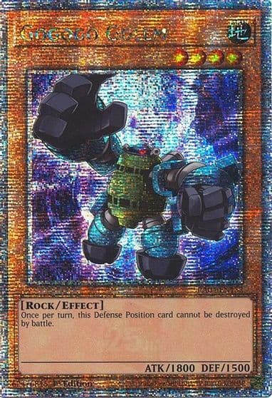 Gogogo Golem Quarter Century Secret Rare Quarter Century Stampede Yu-Gi-Oh! card