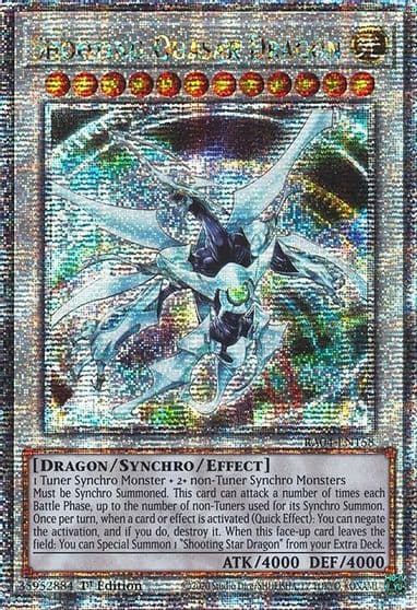 Shooting Quasar Dragon Quarter Century Secret Rare Quarter Century Stampede Yu-Gi-Oh! card