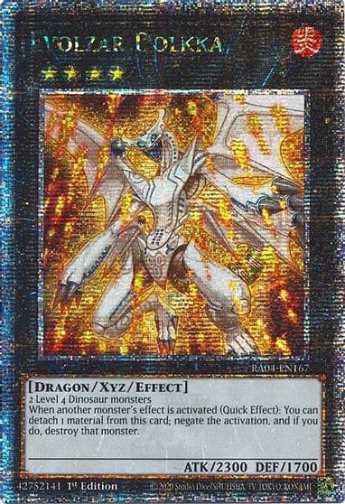 Evolzar Dolkka Quarter Century Secret Rare Quarter Century Stampede Yu-Gi-Oh! card
