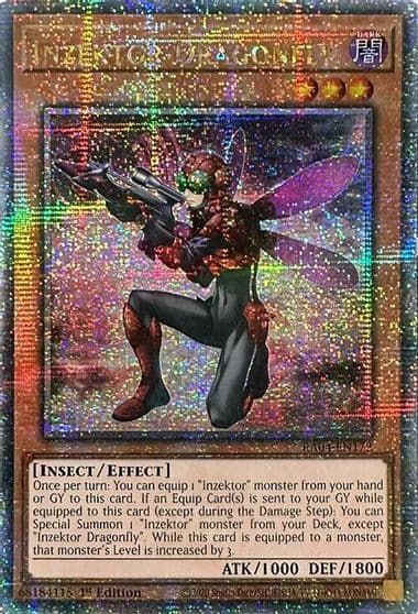 Inzektor Dragonfly Quarter Century Secret Rare Quarter Century Stampede Yu-Gi-Oh! card