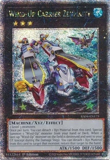 Wind Up Carrier Zenmaity Quarter Century Secret Rare Quarter Century Stampede Yu-Gi-Oh! card