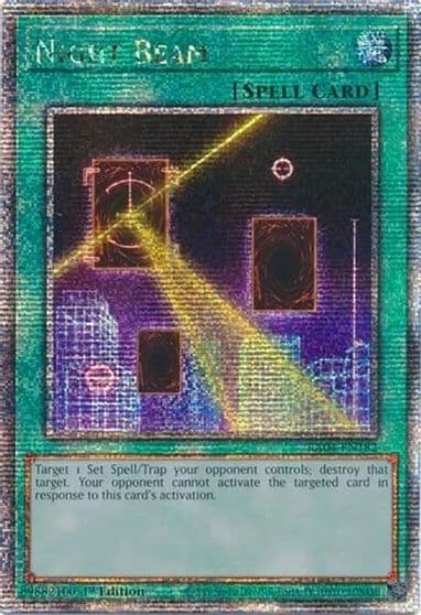 Night Beam Quarter Century Secret Rare Quarter Century Stampede Yu-Gi-Oh! card