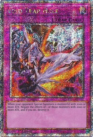 Void Trap Hole Quarter Century Secret Rare Quarter Century Stampede Yu-Gi-Oh! card