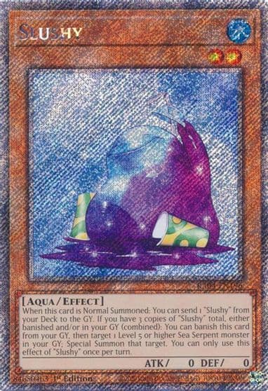 Slushy Platinum Secret Rare Quarter Century Stampede Yu-Gi-Oh! card