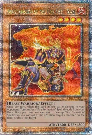 Brotherhood of the Fire Fist Bear Quarter Century Secret Rare Quarter Century Stampede Yu-Gi-Oh! card