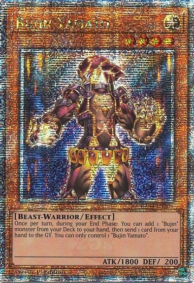 Bujin Yamato Quarter Century Secret Rare Quarter Century Stampede Yu-Gi-Oh! card