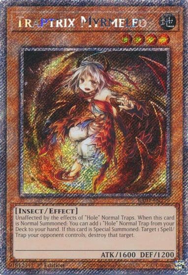 Traptrix Myrmeleo Platinum Secret Rare Quarter Century Stampede Yu-Gi-Oh! card