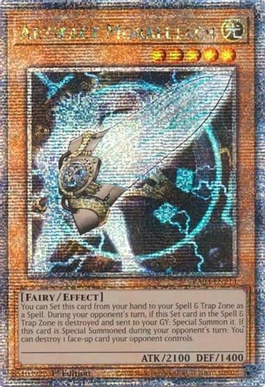 Artifact Moralltach Quarter Century Secret Rare Quarter Century Stampede Yu-Gi-Oh! card