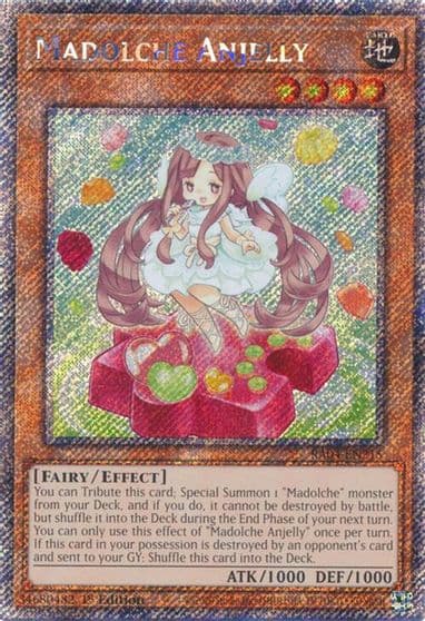 Madolche Anjelly Platinum Secret Rare Quarter Century Stampede Yu-Gi-Oh! card