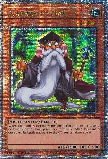 Mathematician Quarter Century Secret Rare Quarter Century Stampede Yu-Gi-Oh! card