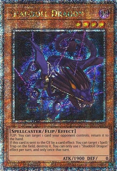 Shaddoll Dragon Quarter Century Secret Rare Quarter Century Stampede Yu-Gi-Oh! card