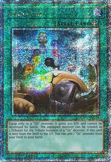Saqlifice Quarter Century Secret Rare Quarter Century Stampede Yu-Gi-Oh! card