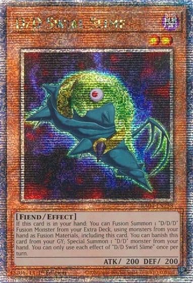 D D Swirl Slime Quarter Century Secret Rare Quarter Century Stampede Yu-Gi-Oh! card