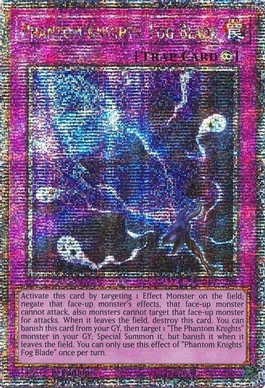 Phantom Knights Fog Blade Quarter Century Secret Rare Quarter Century Stampede Yu-Gi-Oh! card
